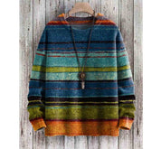 Maximilian Rutherford | Abstract Patchwork Print Sweater For Men