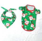 Cozy Noel | Green Santa Print Christmas Pyjamas Unisex & Family