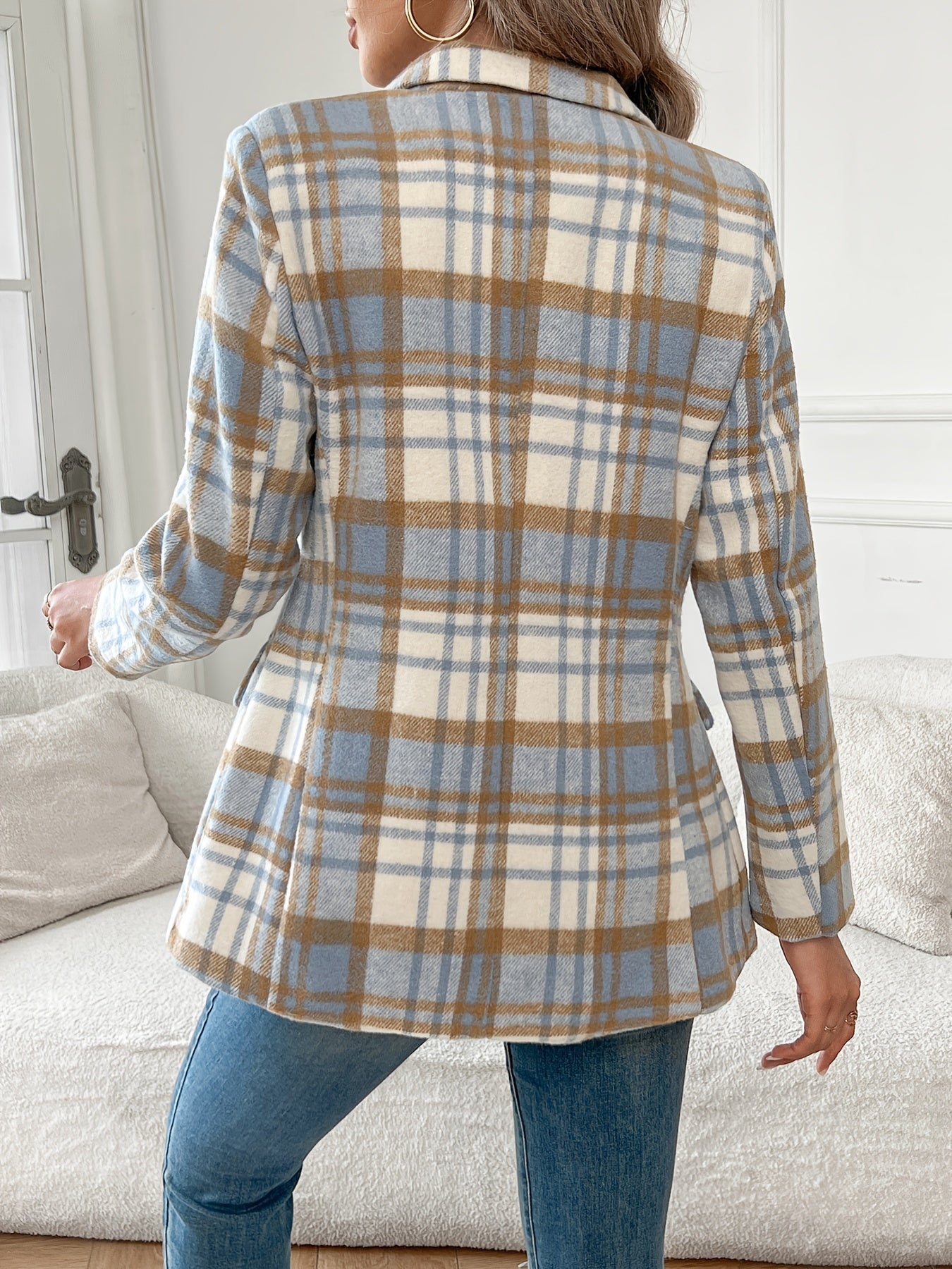 Beatrice Lindqvist | Plaid Tailored Blazer For Women