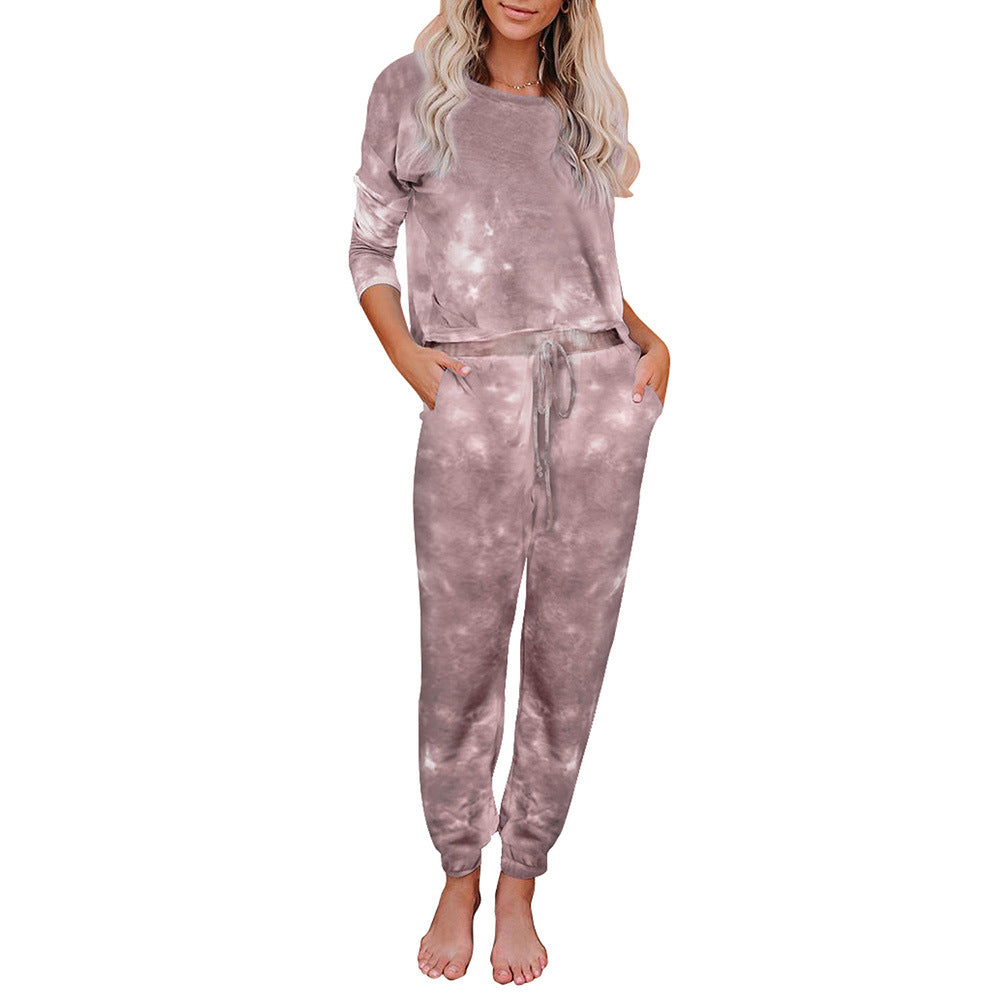 Giselle Castille | Tie-Dye Two Piece Lounge Set For Women