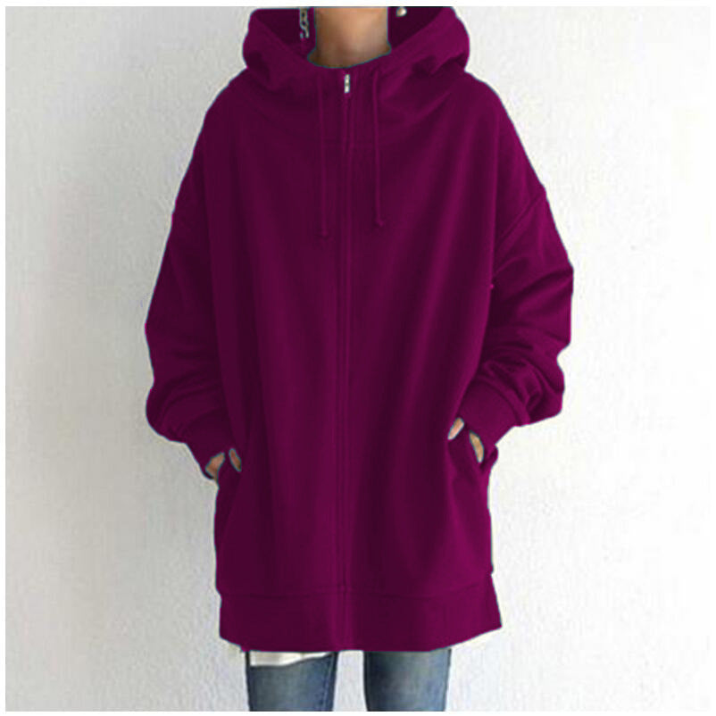 Solene Girard | Zip-Up Fleece Hoodie For Women