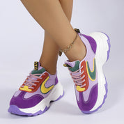 Natasha Verlaine | Mixed-Color Chunky Sneakers For Women