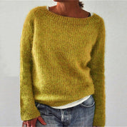 Jolie Brookwell | Classic Round Neck Knit Sweater For Women