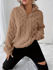 Margherita Solvang | Textured Cable-Knit Sweater For Women