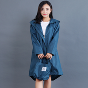 Nadia Bellemont | Polka Dot Hooded Raincoat For Women