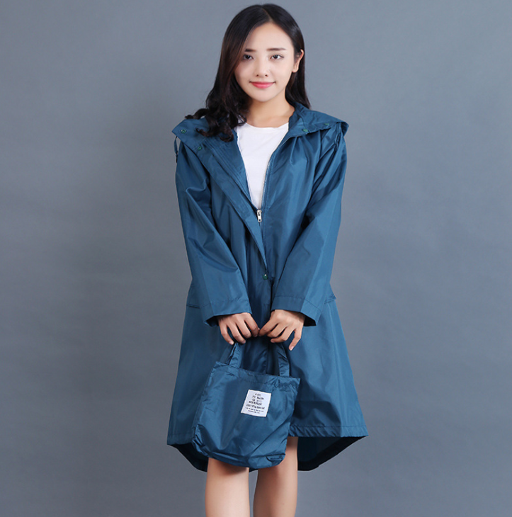 Nadia Bellemont | Polka Dot Hooded Raincoat For Women