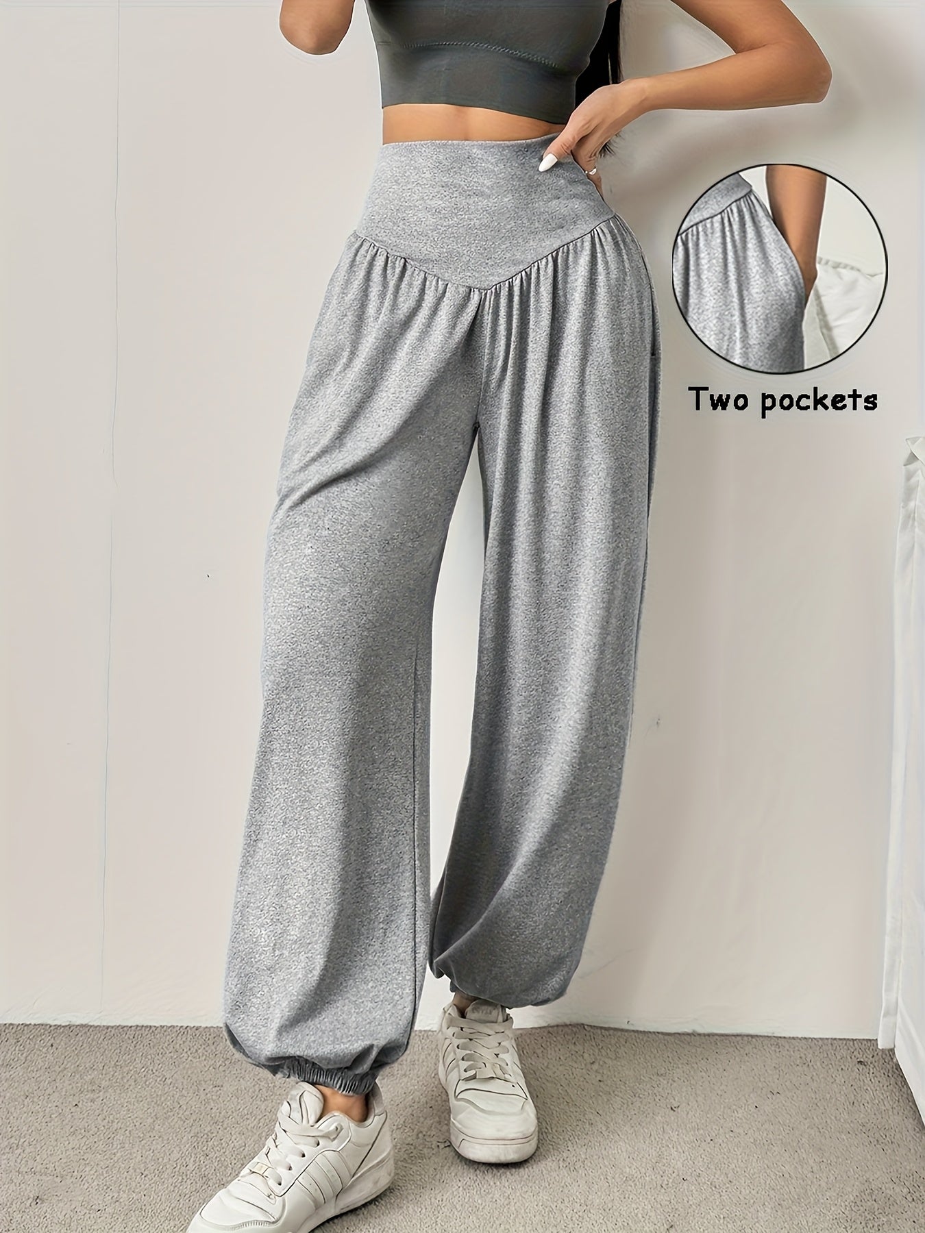 Marina Chastain | High-Waist Wide-Leg Lounge Pants For Women