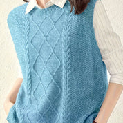 Marguerite Fontclair | Cable-Knit Sweater Vest For Women