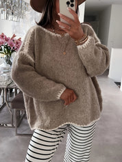 Colette Ravenna | Chunky Knit Sweater With Boat Neckline