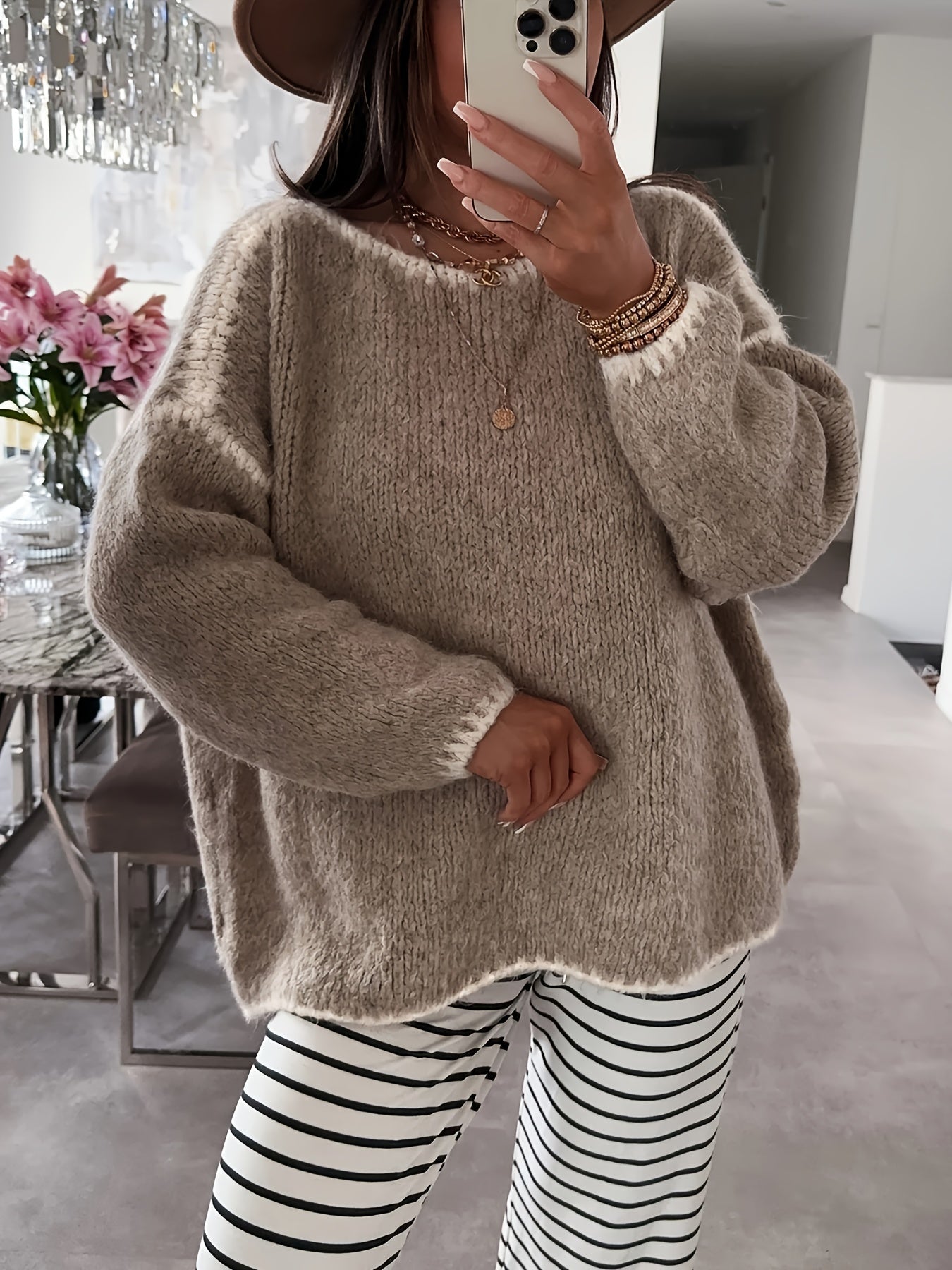 Willa Ivesdale | Relaxed Boat Neck Sweater For Women