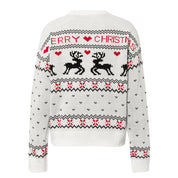Tinsel | Reindeer Heart Print Christmas Sweater For Women