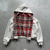 Theodore Lavigne | Plaid-Lined Zip-Up Hoodie For Men