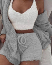 Rosette Linford | 3-Piece Fluffy Loungewear Set For Women