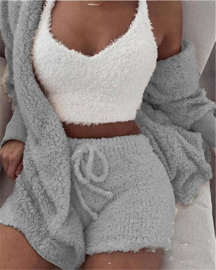 Rosette Linford | 3-Piece Fluffy Loungewear Set For Women