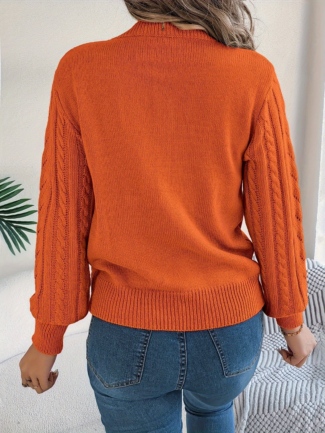 Camilla Winterbourne | Cable-Knit Textured Sweater For Women