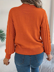 Camilla Winterbourne | Cable-Knit Textured Sweater For Women