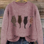 Anaïs Brandt | Cat Silhouette Knit Sweater For Women