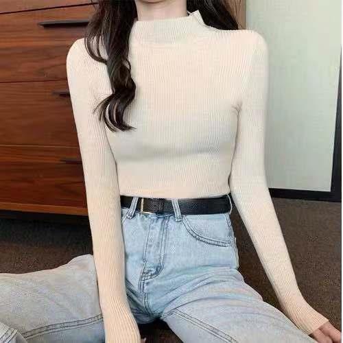 Charlotte Devereux | Ribbed Mock Neck Sweater For Women
