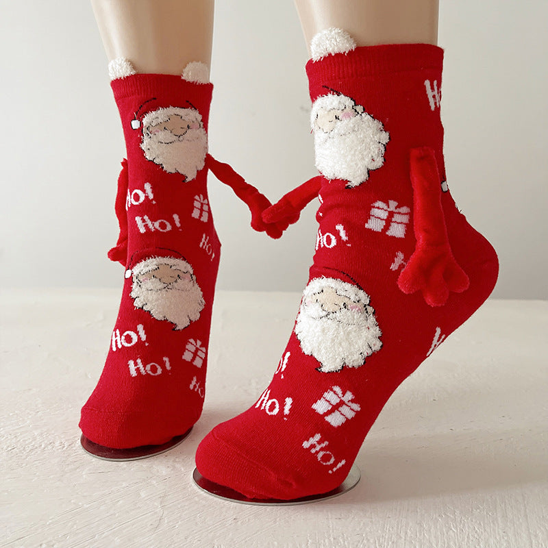 Margaux Rivière | Magnetic Hand-Holding Christmas Socks Unisex & Couples