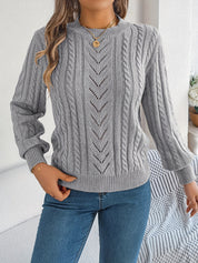 Camilla Winterbourne | Cable-Knit Textured Sweater For Women