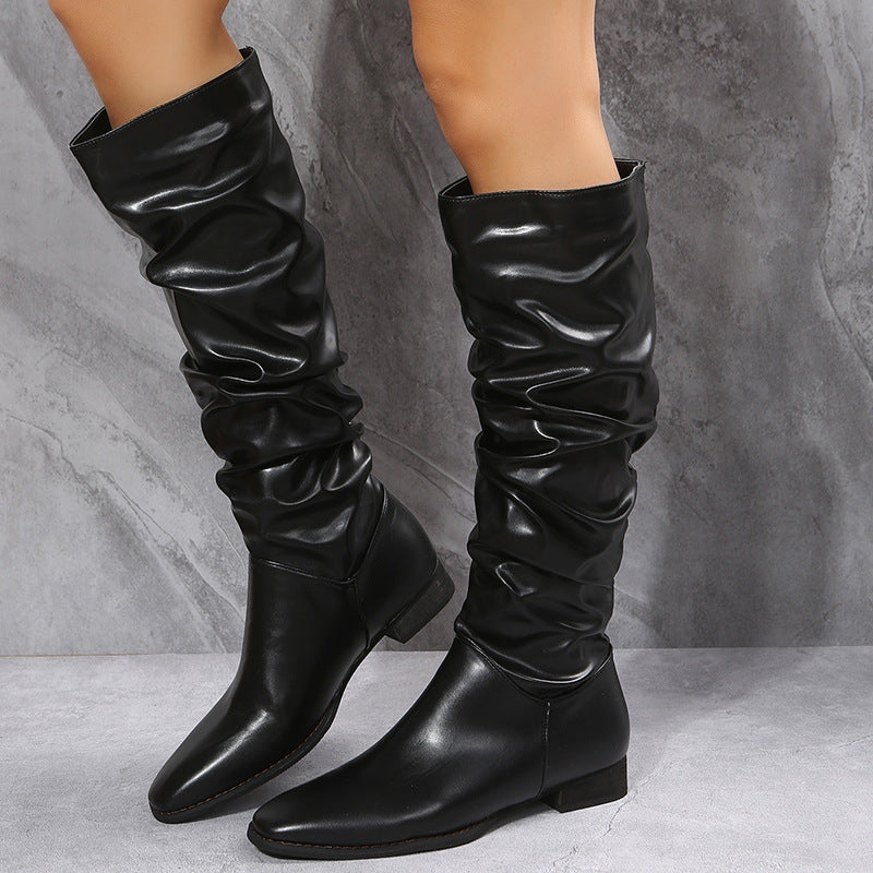 Aveline Sorel | White Cowboy Boots With Pointed Toe For Women