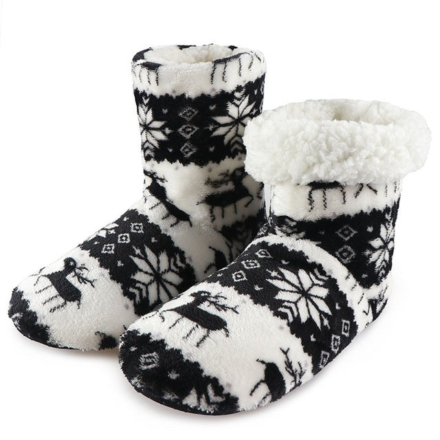 Noemie Fontenay | Cozy Christmas Fur Slipper Boots For Women