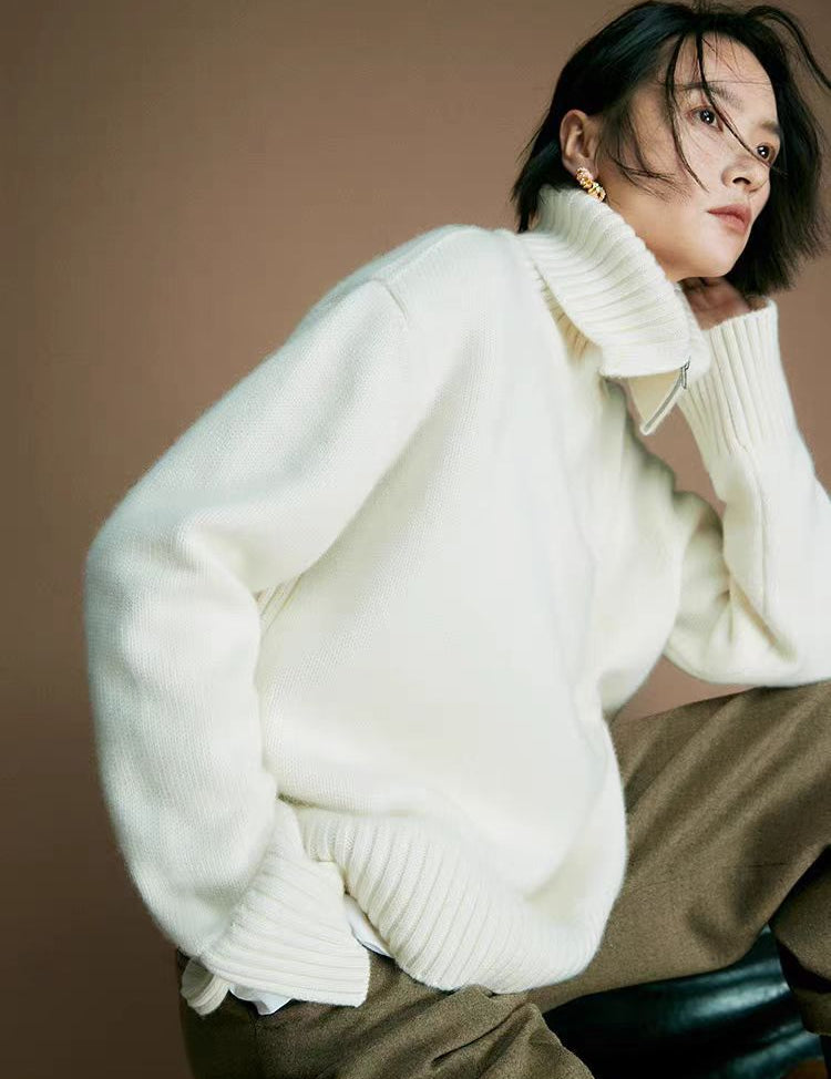 Maxime Loriot | Oversized Half-Zip Pullover For Unisex