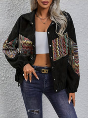 Mireille Castonguay | Corduroy Patchwork Jacket For Women