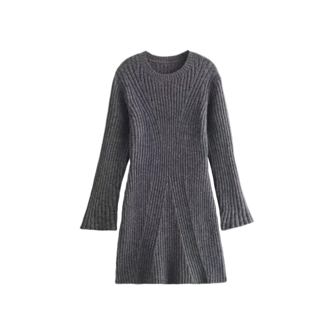 Emmeline Voss | Ribbed Knit Mini Dress For Women