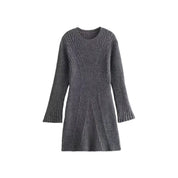 Emmeline Voss | Ribbed Knit Mini Dress For Women