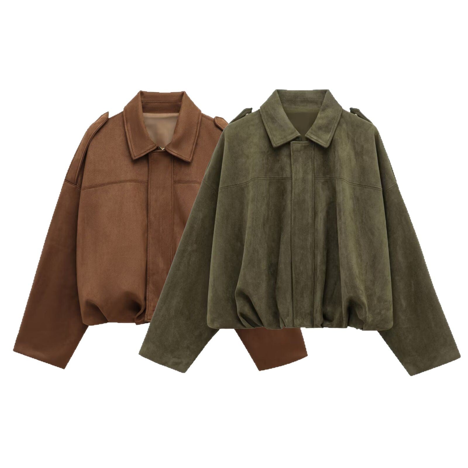 Renata Ashbourne | Faux Suede Pilot Jacket For Women