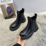 Aurore Delatour | Leather Chelsea Boots With Elastic Panel For Women