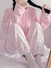 Simone Beaulieu | Plush Fleece Two-Piece Lounge Set For Women
