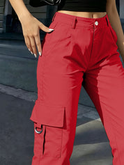 Sabine Hollande | High-Waisted Wide-Leg Cargo Pants For Women