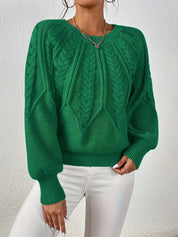 Fabienne Cortland | Cable-Knit Round-Neck Sweater For Women