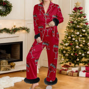 Cozy Yule | Snowman Print Christmas Pyjamas For Women