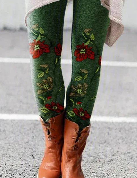 Selene Vasari | Cat Print Leggings For Women