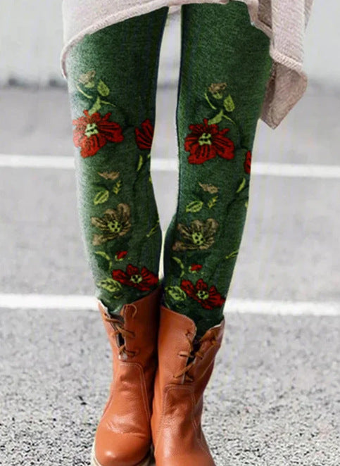 Selene Vasari | Cat Print Leggings For Women