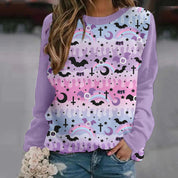 Genevieve Thibault | Halloween Print Sweater For Women
