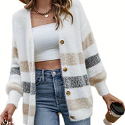 Nadine Orsolini | Striped Open-Front Sweater For Women