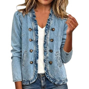 Louisa Vantrelle | Ruffled Denim Jacket For Women