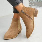 Dinah Everham | Suede-Look Chelsea Ankle Boots For Women