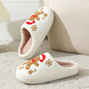 Eleonora Fontaine | Gingerbread Fuzzy Slippers For Women