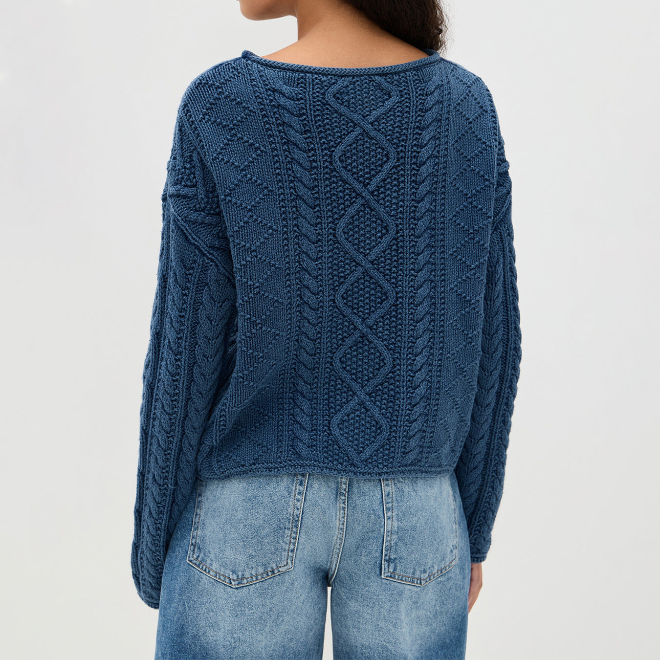 Monroe Aldridge | American Flag Cable Knit Sweater For Women