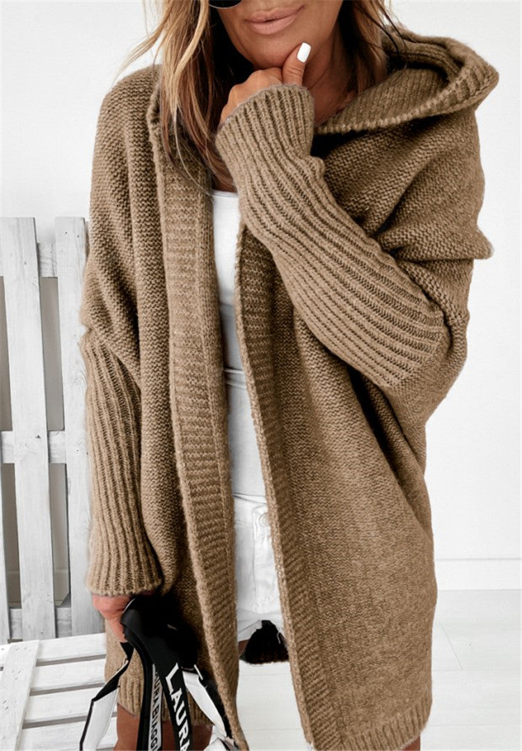 Lila Montrachet | Oversized Hooded Cardigan Sweater For Women