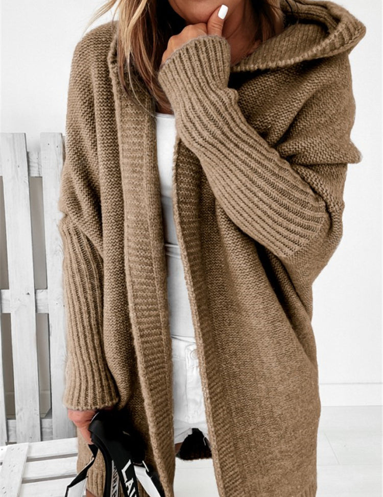 Lila Montrachet | Oversized Hooded Cardigan Sweater For Women
