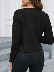 Tatiana Belrose | Suede Cropped Jacket For Women