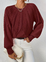Fabienne Cortland | Cable-Knit Round-Neck Sweater For Women