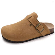 Antoine Duval | Suede Buckle Platform Clog Slippers For Unisex