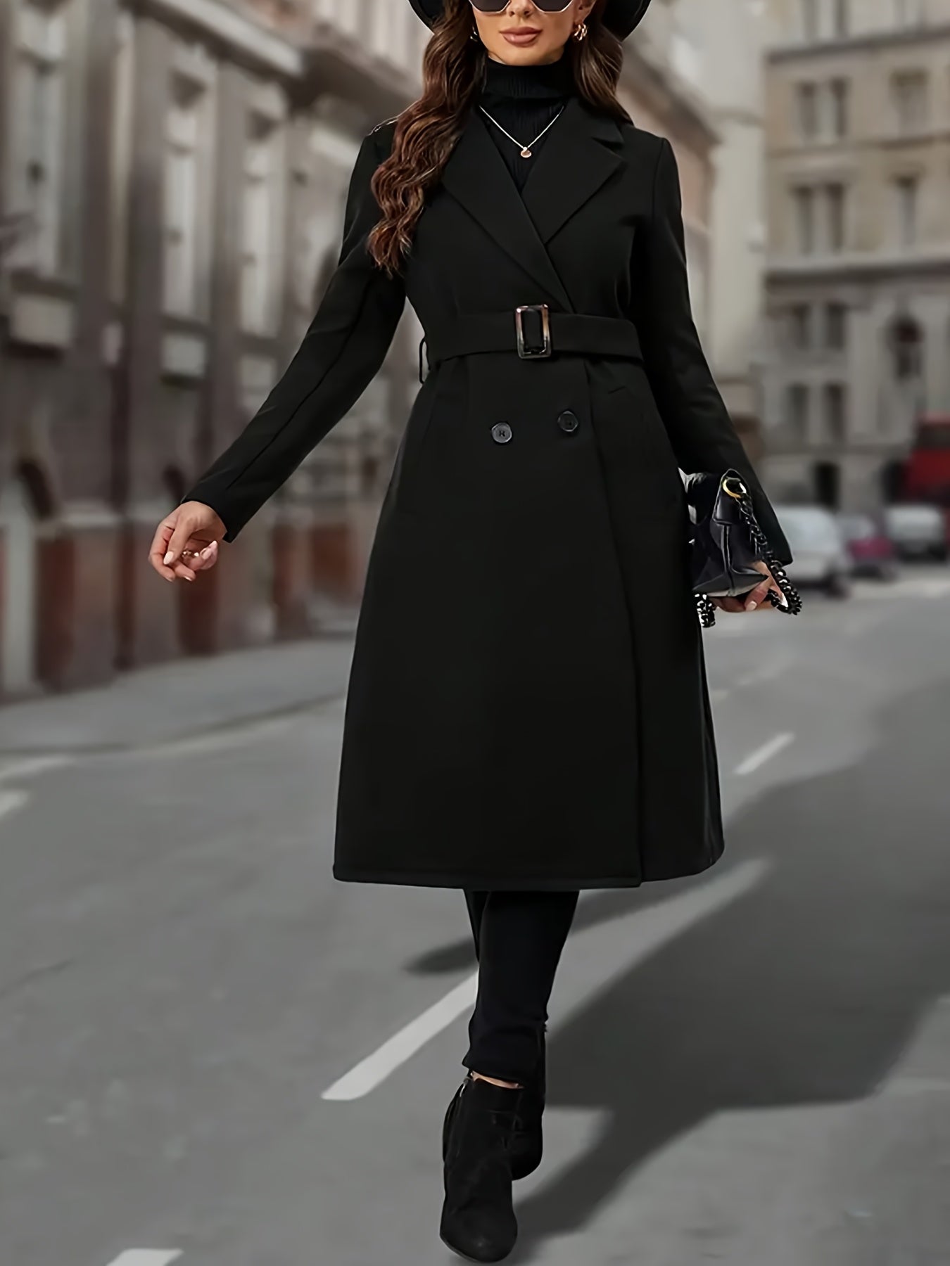 Amandine Cresswell | Double-Breasted Wool Coat For Women